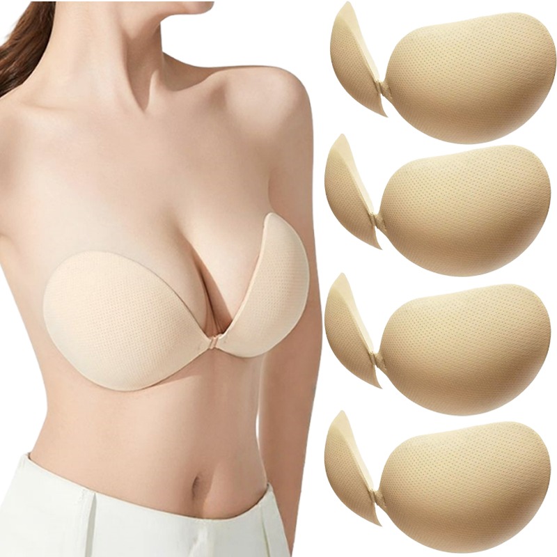 Strapless Bra Backless - Push Up Sticky Bra Thickened Invisible