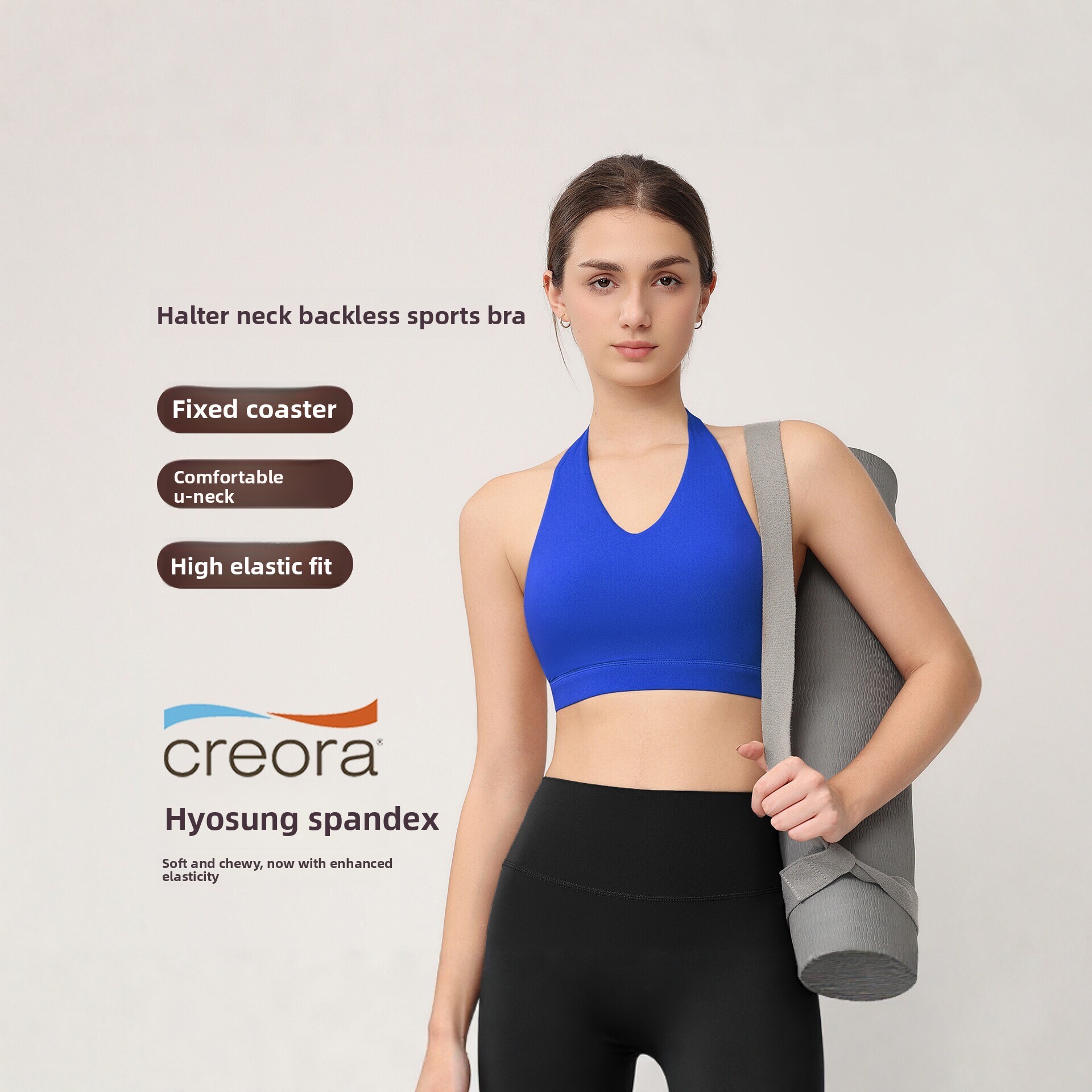 Women's Halter Sports Bra with - Push Up Bra Padded ulasan dan harga